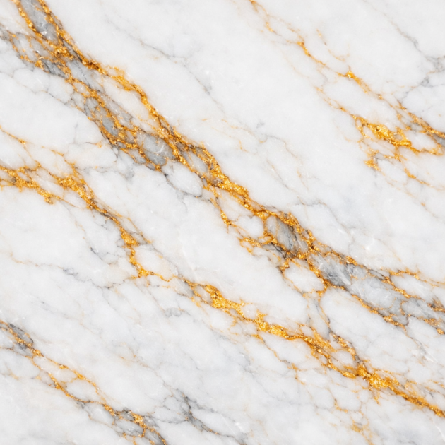 White Quartz with Gold Veins