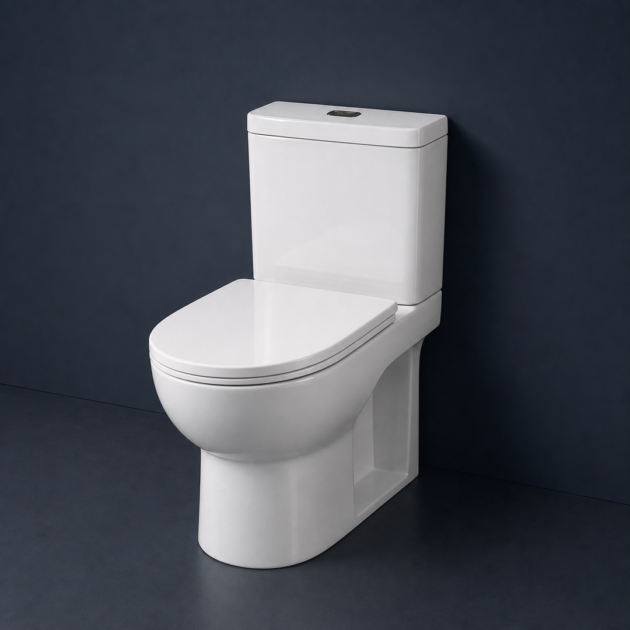 RAK DES Close Coupled Back Open WC S-Trap 66CM Sensor Flush