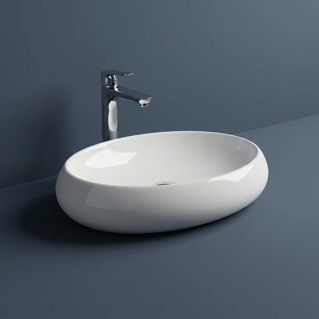 RAK Cloud Counter Top Wash Basin (58CM) Matt