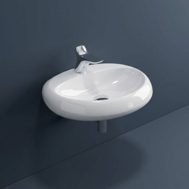 RAK Cloud Wall Mounted Wash Basin (55CM) Glossy